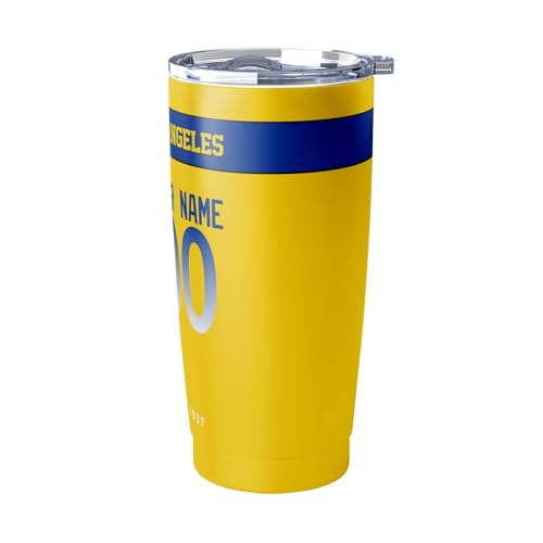 Image of ANTKING Los Angeles R Tumbler 20 oz Travel Coffee Cup Custom Name Number for Men Women Boy Gifts