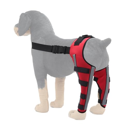 Soporte para la rodilla para perros, soporte de apoyo ajustable, ayuda a la movilidad de las piernas traseras, herramienta de fijación al aire libre, accesorio de rehabilitación para mascotas, equipo