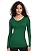 COZYFIT Underscrub Long Sleeve Women - Scrubs Undershirts for Nurse with Soft Fabric, Crew Neck Tee, Hunter Green, 2XL