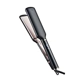 Glätteisen Sleek & Curl 2-in-1, Haarglätter & Lockenstab mit LCD-Display, Ionen-Technologie, 5 Temperaturstufen (150-230°C), 60 Min. Auto-Off - Professionelle Glättbürste für alle Haartypen #Schwarz