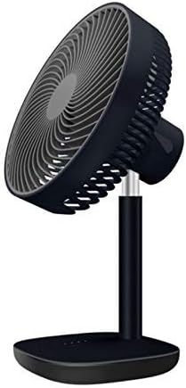Y-LKUN USB Fan Desktop Fan 3000Mah Battery Capacity USB Charging Low Noise 4 Modes Wind Speed Cooling Oscillating Black Portable Smart