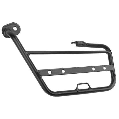 Portaequipajes lateral Jeffergarden soporte de maleta de hierro negro para moto