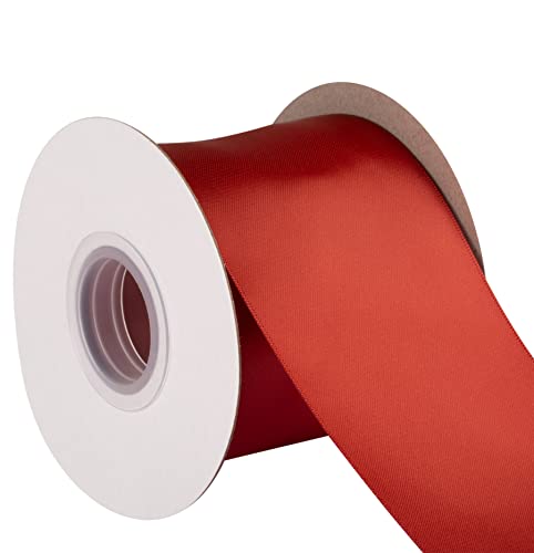 Double Faced Satin Ribbon, 75mm X 22M, Solid Polyester Craft Ribbon, Perfect for Gift Wrapping Crafts - Image 4
