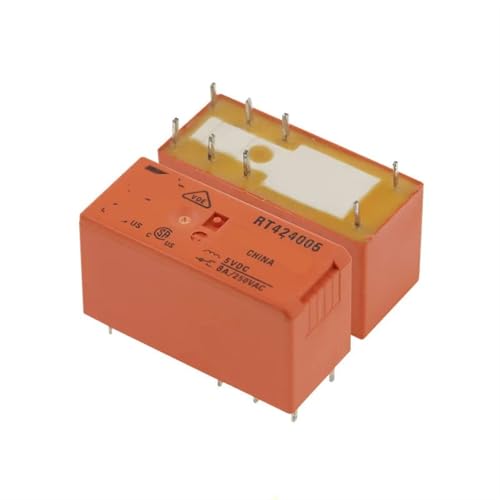 Relais RT424048 48VDC Schrack lot de 10 pièces à 8 broches 8A pour circuit imprimé