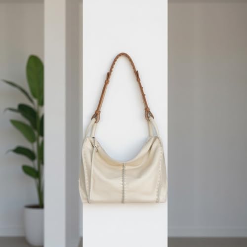 Image of The Sak Los Feliz Hobo Purse - Premium Large Leather Women's Handbag for Everyday & Travel - Durable Purse With Zipper Pocket