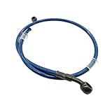 Dusibulv motorradbrake line Universal Motorrad Edelstahl Geflochtene Pipeline Motorrad Dirt Bike Bremsöl Schlauch Bremsleitung 40 CM-150 cm(1100mm)