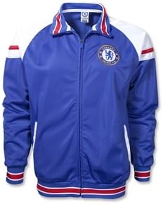 CHELSEA FC TRACK JACKET (SMALL/ADULTS, ROYAL/WHITE/RED)