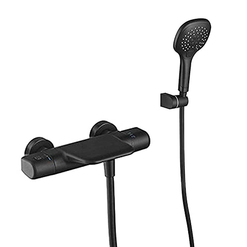 Mitigeur de baignoire cascade thermostatique haut de gamme avec douchette murale