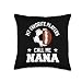 Soccer Football Nana Nov My Favorites Soccer Football Players Call Me Nana Throw Pillow, 16x16, Multicolor