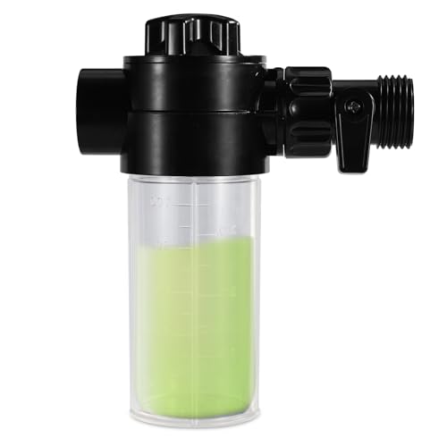 Fertilizer Injector Bottle Premium 4oz Injector Bottle with Valve and Hose End Sprayer Adapter Practical Liquid Inline Fertilizer Sprayer Dispenser Accessories for Botanical Gardens