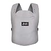 ROOKIE Babytrage Premium – Design Bauchtrage – Zertifizierte Bio Baumwolle – Ergonomisch mit verstellbaren Steg – Für Neugeborene ab Geburt bis 15kg (Grey)