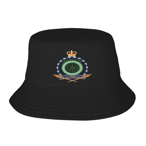 Bob Unisexe Noir Chapeau De Soleil avec Protection UV Casquette D'Été Pliable pour Les Sports De Plein Air Orné d'un Imprimé Humoristique des Armoiries De Niue
