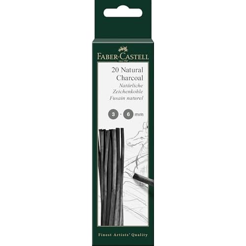 Faber-Castell 129198 - Natürliche Zeichenkohle PITT, ca. 3 - 6 mm