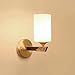 LMAPLUMP Wall Lamp Modern Brass Wall Sconce with Cylindrical Glass ShadeBathroomLamp; Vanity Light for MirrorBedroomLiving(Animal Horse)