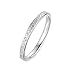 Aeici Bague Punk Gothique, Bague Anneau en Acier Inoxydable Bande Lisse 2mm Polie Bague Fiançailles et Alliance Taille 59