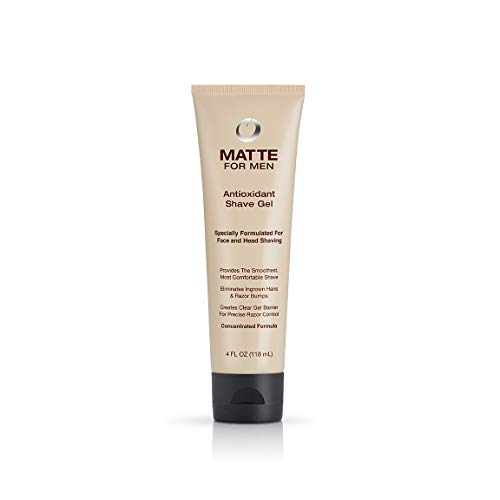 Matte For Men Antioxidant Shave Gel, Vanilla, 4 Fluid Ounce