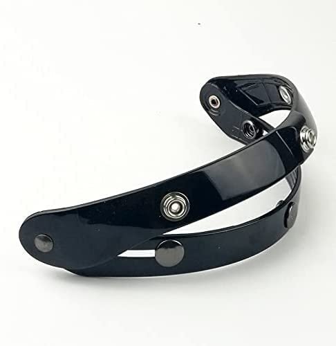 Parabrisas de motocicleta Compatible with casco V-intage compatible con visera de casco MOTO compatible con casco abierto BEON/TORC de 3 broches,Confiable