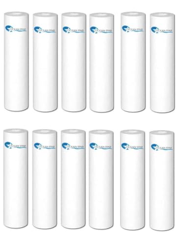 OCEAN STAR TECHNOLOGIES Filter Candle Pp Spun Cartridge Pre Candle 5 Micron Pre Filter 10 Inch Pp Spun Filter All Type Ro Water Purifier In 9 Ltr To 25 Ltr Pcs(10 Inch) Pack Of (12)