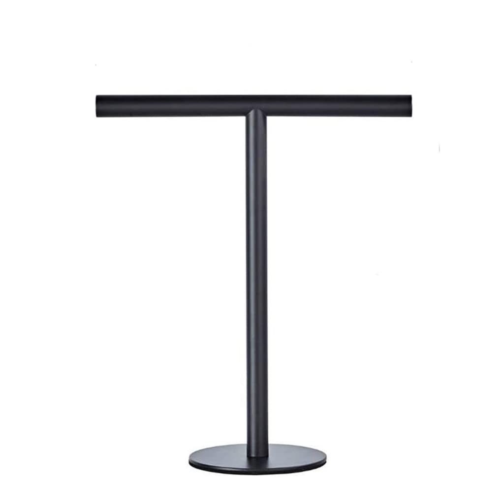Soporte toallero de baño vertical negro mate y organizador de toallas T-Shape 8