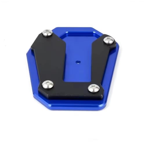 Patin béquille moto CRF1100L en aluminium CNC rallonge latérale bleue