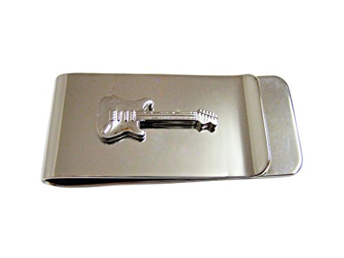 Kiola Designs Silver Toned Electric Guitar Money Clip