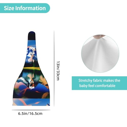 Baby Beanie Mountain Majesty Knotted Hat - Soft, Warm, Comfortable, Headwear for Newborns, 0-6 Months Black4