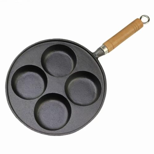 TIKHJ 目玉焼き フライパン 仕切り付きフライパン 丸型 卵焼き器 くっつかなく ガス対応 調理鍋 玉子焼き器 お手入れ簡単 (カバーなし)