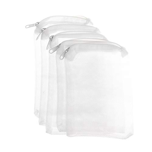 Acuarios y Peceras BELTI 5 unids/Set Bolsa de Filtro de Acuario Bolsa de Malla para pecera con Cremallera Estanque de Red para Bio Ball...