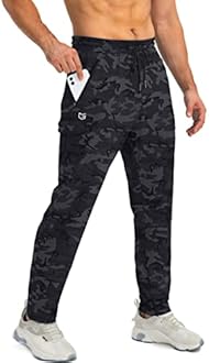 G Gradual Men's Sweatpants with Zipper Pockets Tapered Joggers for Men Athletic Pants for Workout, Jogging, Running