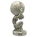 Lukitas Atlas Holding Up World Statue and Sculpture, Lifting The Earth Figurine Decor, Creative Ornament for Home Office Living Room, Resin 11.5''