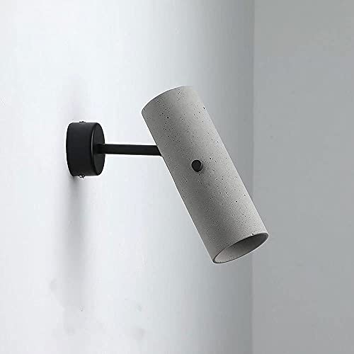 Lámpara de pared de cemento negra con downlight GU10 ajustable para iluminación interior 2