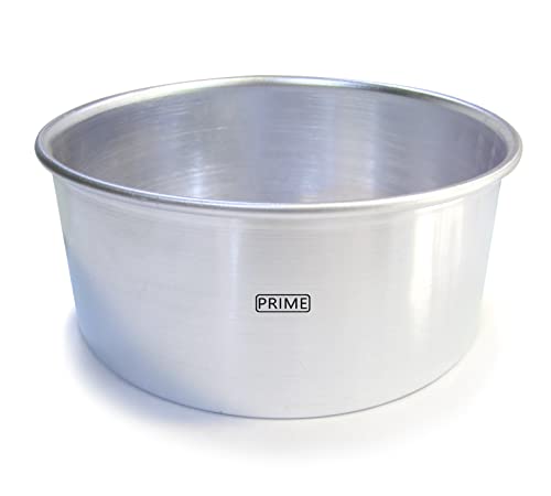 Image of Prime Bakers and Moulders Round Aluminum Baking Cake Pan /Mould For Oven (7 Inch), Silver