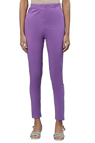Image of Aurelia Cotton Skinny Lycra Strechable Pants for Women | Ankle Length Leggings for Women | Cotton Leggings for Women | Lycra Leggings for Women | Leggings for Women