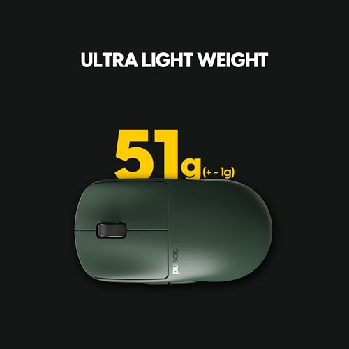 Image of Pulsar Gaming Gears X2 v2 mini Wireless Gaming Mouse, Founder's Edition, Ultra Lightweight 1.80 oz (51 g), Symmetrical, Optical Switch, 2.4 Ghz 1 ms, 26000 DPI, PAW3395 Sensor (Mini, Wireless, Green)