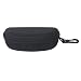PIXNOR Sunglasses Eyeglasses Zipper Hard Case Protective Box with Hook (Black)