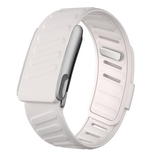 Iprisu Waterproof Silicone Sport Band Compatible with WHOOP 5.0, One, Peak & Life | Soft-Touch, Sweatproof, Adjustable Replacement Strap for Men & Women – Durable, Comfortable & Easy to Clean (Starlight/Matte Metal, Life/MG) by iprisu - Used condition - US$18.99