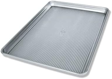 USA Pan Bakeware Half Sheet Pan, Warp Resistant Nonstick Baking Pan, Made in the USA from Aluminized Steel 17 1/4 x12 1/4 x1