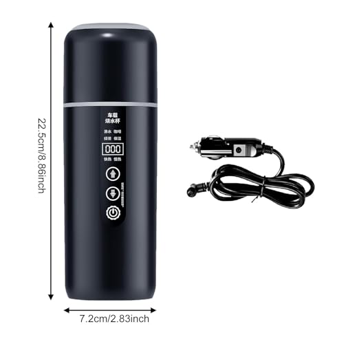 Tetera eléctrica para auto 12V/24V acero inox miniatura 3