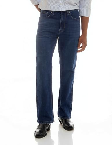 Image of Flying Machine Men's Bootcut Fit Jeans| Solid | Mid Rise | Stretchable | Jeans for Man