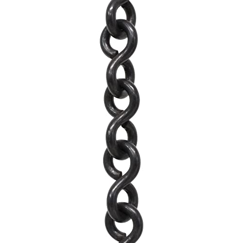 Image of RCH Hardware CH-20-OBB-3 Decorative Oil Bronzed Black Solid Brass Chain for Hanging, Lighting - Light Unwelded Wire (3 ft /1 Yard)