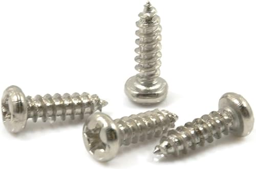 WUSHADEHANS Tornillos autorroscantes, 1000 Uds ing microtornillos autorroscantes M1/M1.2/M1.4/M1.7/M2/M3 Tornillo de computadora pequeños Tornillos Redondos de Cabeza Plana(16mm M2)