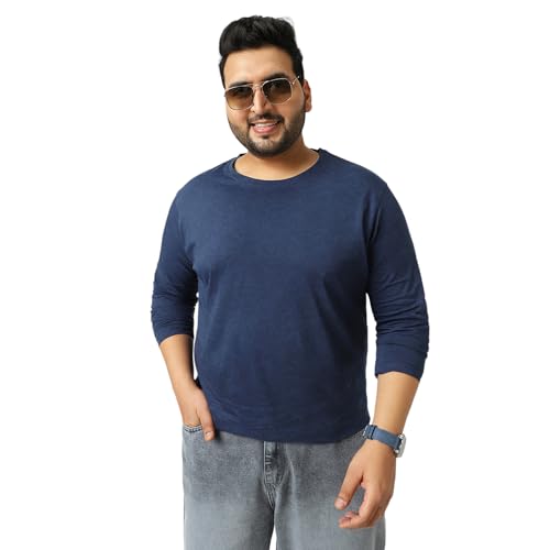 Image of Urbano Plus Men's Printed Full Sleeve Regular Fit Cotton T-Shirt