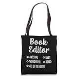 Book Editor Shirt Funny Gift Tote Bag