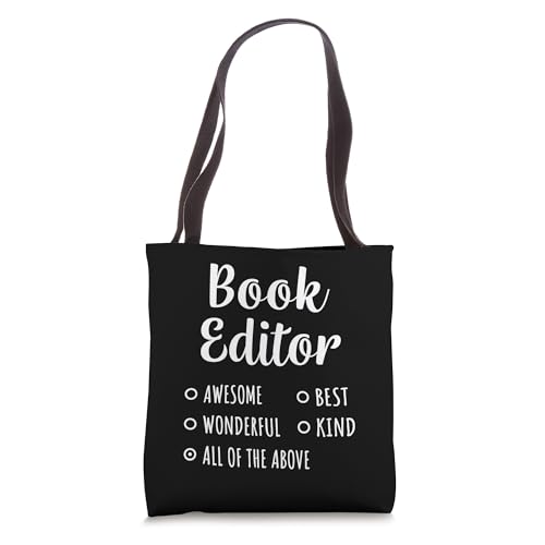 Book Editor Shirt Funny Gift Tote Bag