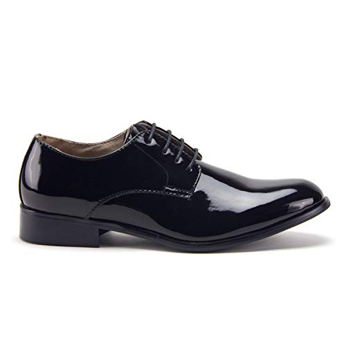 Men's Classic Patent Leather Formal Tuxedo Oxfords Dress Shoes2