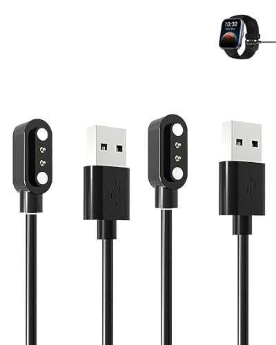 (2 Pack) Charging Cable for Tensky ID208Plus Smart Watch 1.8", yystao Stable magnetic USB Charger Cord compatible with Tensky ID208Plus