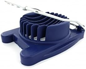 Egg Slicer Midnight Blue Slicing Kitchen Utensil Tool Slices Eggs Strawberries Mushrooms Kiwi Fruit Bananas Dishwasher Safe 8 Slicing Tines Chopper Wedger