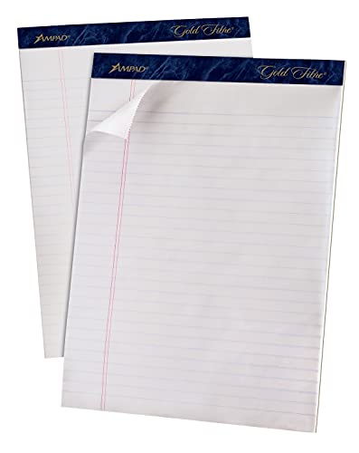 Bloc-notes Ampad microperforé blanc grand format pour bureau - 2