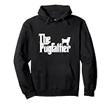Funny Pug Hoodie The Pugfather Pug Father Dad Gift Hoodie Pullover Hoodie