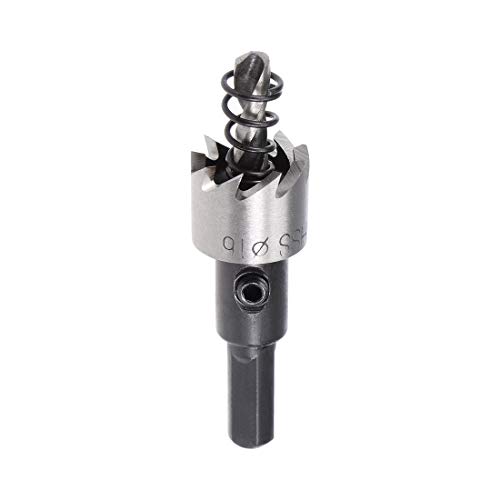 sourcingmap 16mm HSS Drill Bit Hole Saw for Stainless Steel Metal Alloy Wood, 16x14mm
